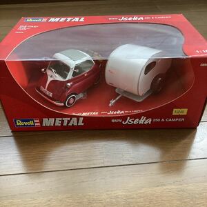 [With box] 《1/18 scale》 BMW JSETTA 250 &amp; CAMPER Isetta Cast REVELL METAL Level Mini Car Red Red Collection Release