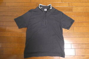 Abahouse Men's Gentlemen Made in Japan Short Sleeve Zip Up Cut Tops M size