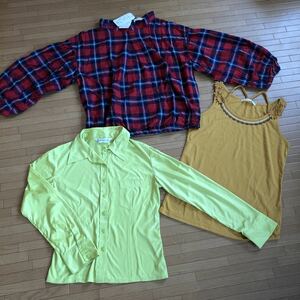 New Children 150 Size Brand Clothes 3 Set 22OCTOBRE OLIVE DES OLIVE Sleeve Tunic Collar Shirt
