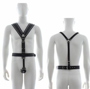 Restraints Bontage Harness Sexy Chest whole body Y -shaped Men's Dance Men Metal Cosplay Tool