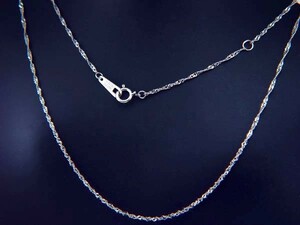 Free Shipping ◆ Platinum Square 40cm/0.7g Standard size necklace