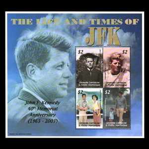 ■ Glenada stamp 2003 John F. Kennedy's 40th anniversary 4 kinds of sheets