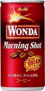 Asahi WONDA Morning Shot 185g 30 cans 2 cases (60)