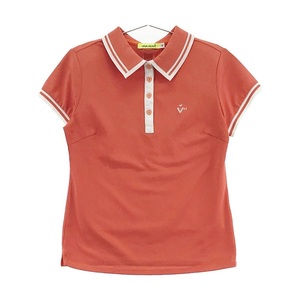 VIVA HEART Viva Heart Short Sleeve Polo Shirt Orange 40 [240001688958] Golf wear Ladies