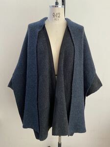 The finest cashmere 100% LORO PIANA SIZEM Knit Court Cashmere with Shawl Jacket Cardigan Blouson Roropiana Fall / Winter