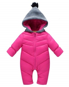 Baby Jump Suit Cover Aur Out clothes (Pink S) Cotton thick Cotton thick cold protection