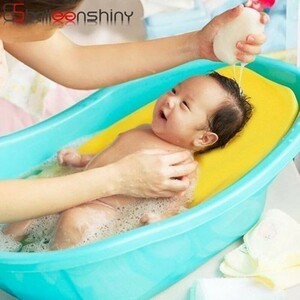 ☆ ★ ☆ BALLEENSHINY BALLEENSHINY Baby Bath Mat Non Slip Sponge Cushion Newborn Bee Bathing Baby Care Safety Net Bathtub ☆ ★ ☆