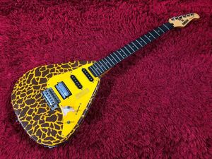 Yamaha YAMAHA Electric Guitar KIRIN-3 Kirin Pattern Yellow Japan Vintage Playing Story Musical Instrument Equipment Art and Beats Junk