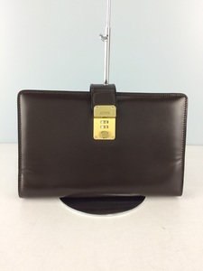 BALLY ◆ Second bag/clutch bag/leather/BRW/plain