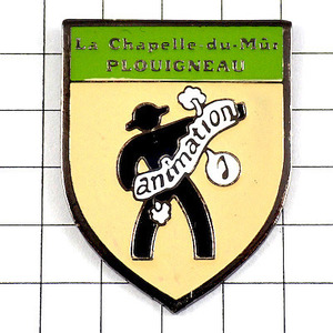 Pin Badge Animation Black Man Emblem of Man ◆ French Limited Pins ◆ Rare Vintage Pinbatch