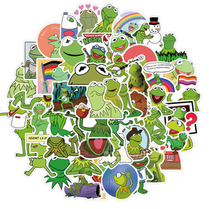 Kermit Frog Filling 50 Sticker Seal Set KS2