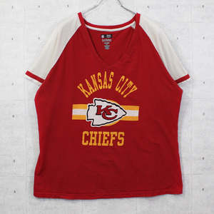 XXL [Ladies] / Used T-shirt Short Sleeve NFL American Football American Kansas City Chiefs Tops SPO-2209065