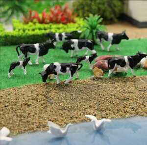 HO Gauge Cow -chan 10 Set Animal Farm Diorama