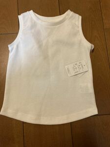 Kids clothes size 95 white waffle tank top