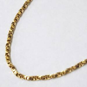[Cleaning] K18 Total weight about 5.0g about 51cm Simple design gold necklace