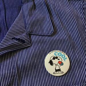 Vintage Snoopy Joe Cool 1958 Copyright USA Vintage Ping Batch Peanuts / For President Levis 501 506 XX Hiroshi Fujiwara