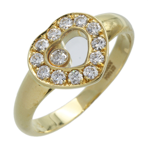 ★ T1027 Finished !! Chopard No. 8 K18YG Happy Diamond Heart Ring CHOPARD Ladies ★