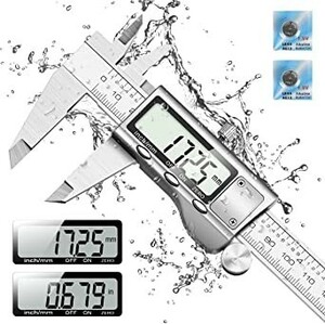 [Free Shipping] Digital noogis Mefine Noogis Electronic Stainless Steel All Metal High Accuracy 150mm LCD D D