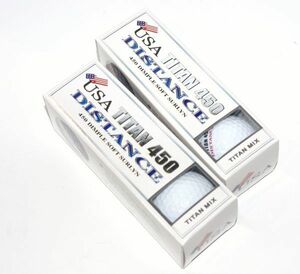 USA TITAN 450 Distance Golf ball 2 sleeve (3 pieces x2) 841857AA-195C