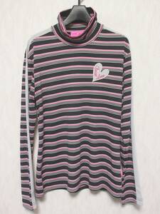 VIVA HEART Viva Heart Golf Wear Long Sleeve Border Ladies 42 Black Pink White YG1687