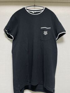 Beauty Kenzo Kenzo Pocket T -shirt TEE TEE T -shirt Maru Tiger Toremen Black Black Polo Shirt Fabric Kanoko Kanoko