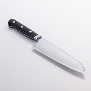Sangotoku knife double -edge 165mm powder high R2 Putting stainless steel co -mouth black pierce