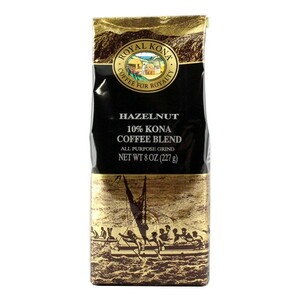 Royal Coffee Hazelnut 227g (8oz) / Royal Kona Coffee / Coffee beans (beans ground) / Hawaii Coffee /