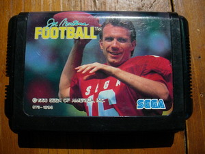 【V】 MD Mega Drive Software "Joe Montana Football"