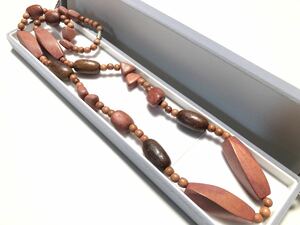 Wooden 24.0g Design long necklace