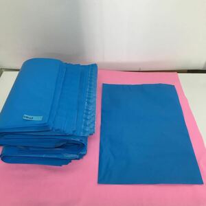 D33-013 Blue Vinyl Bag Summary Size 39㎝ x 32㎝ 7.5 kg &lt;1 sheet 20g&gt; With tape, no gusset (for packing, etc.)