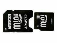 Transcend miniSD card 80x speed 512MB TS512MSDM80