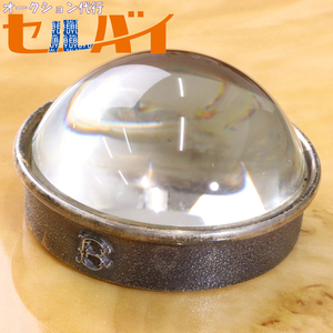 Authentic Fedora coco ratchetti ultra rare engraved silver magnifier desk loupe watch dial magnifier