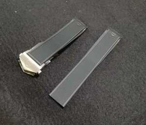 Rubber belt width 20 mm black tag hoen TAGHEUER compatible replacement aqua lacer 41mm compatible