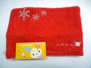 [KCM] STA-5 ★ Unused items ★ Sanrio [U, SA, HA, NA] Usahana Kids Neck Warmer Red Nylon 100 %