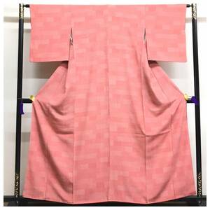 Beautiful goods fine silk Edo Komon Sleeve 63.5 Bodly 157 Lined used goods
