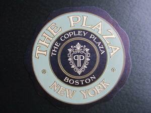 Hotel label ■ The Plaza ■ THE PLAZA ■ New York
