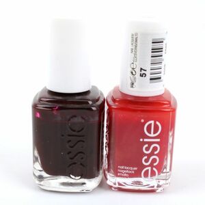 Essie Nail Polish 2 Points Set Purple Red System Little Nail Lacquer Cosmetics Cosmetics Ladies ESSIE