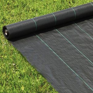 Grass -prevention sheet 1m x length 50m 10 durability 5 years high water permeau water permeau Weed water piles Weed galley sheeds gardening kitchen garden solar dto