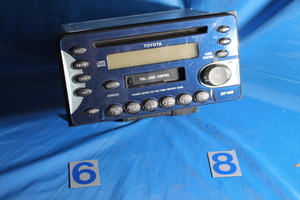 K-141-1 TOYOTA Genuine CKP-W59 CD/Cassette Deck Wide 2DIN Audio