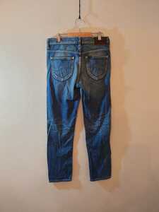 LEE Lee Pre -Organic Cotton Heritage Edition Tapered Roll Up Boy Friend Jeans LL0411 Ladies XS Size