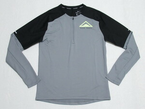Nike Element Trail Ron T Trainer Gray 2XL Nike Trail Running Long Sleeve Shirt Half Zip Outdoor CU5741-073