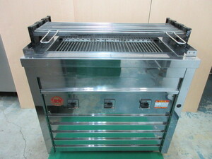 [Higo Griller 3P215 Three -Phase 200V 2011 Made of Charcoal -grilled wind -style potters Getabaki iron moxibustion
