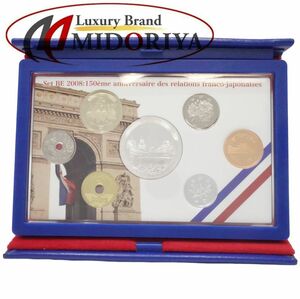Japan -France exchange 150th anniversary proof coin set 2008 face value 666 yen Mint ☆ Unused collection/082880