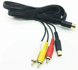 ◆ Free Shipping ◆ AV cable with S terminal for Sega Saturn SS compatible