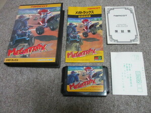 Mega Drive Mega Tracks MD Namco Box Theory with postcard warranty
