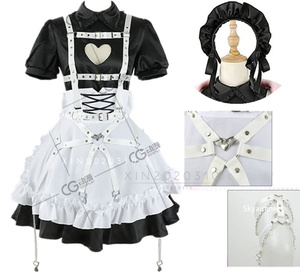 Virtual YouTuber Vtuber Makai Norimu new costume cosplay costume+hair ornaments+socks style (wig shoes separately sold)