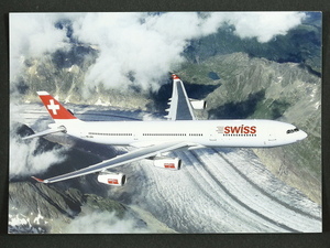 Airbus A340 Swiss International Airlines/Switzerland Aircraft Aircraft Picture Picture Postcard