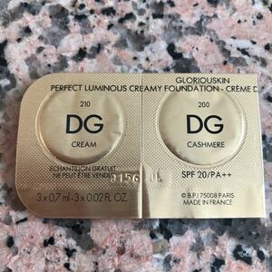 Dolced Gabbana Gloria Skin Perfect Luminus Creamy Foundation Test Supreme 2 Color Free Shipping