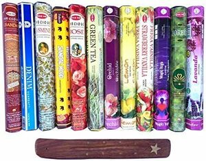 12 kinds of Indian incense and wooden incense set Stick assort pack aroma