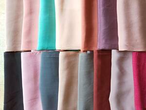 ★ Kimono fabric Hagile silk crepe 14 colors Approximately 15 × 50 Japanese cloth Materials Oshie work ① ★ ★